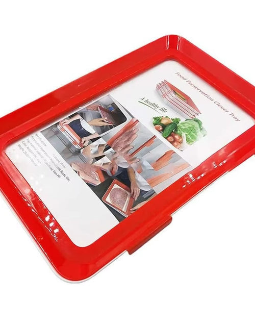 Load image into Gallery viewer, Reusable Food Preservation Tray Stackable Creative Meal Prep Containers 30*21Cm Bpa-Free Plastic Fresh Storage Container