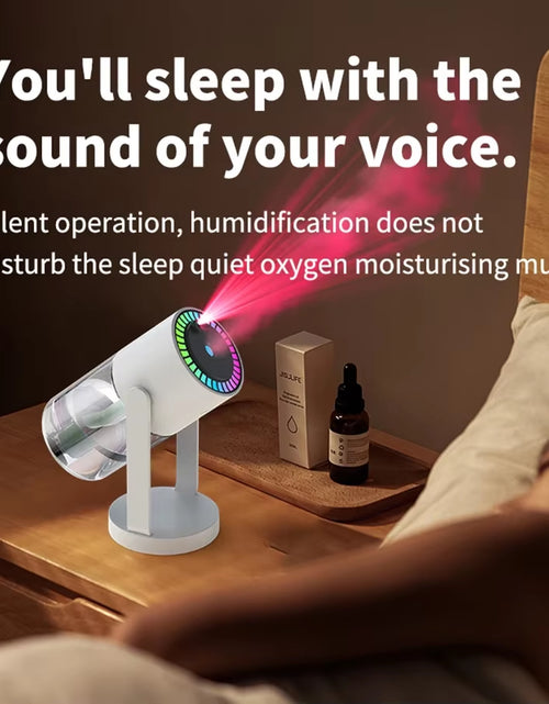 Load image into Gallery viewer, MistGlow 280ML Air Humidifier – Desktop Humidifier with Projector, Adjustable Light & Auto Off for Home & Office
