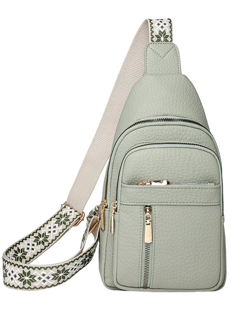 Load image into Gallery viewer, UrbanChic Crossbody – Waterproof PU Leather Chest & Shoulder Bag for Women on the Go