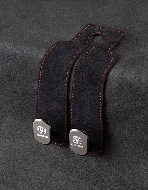 Load image into Gallery viewer, Luxury Suede Double Hook Organizer – Premium Rear Seat Backrest Hook for Changan CS Series & Eado