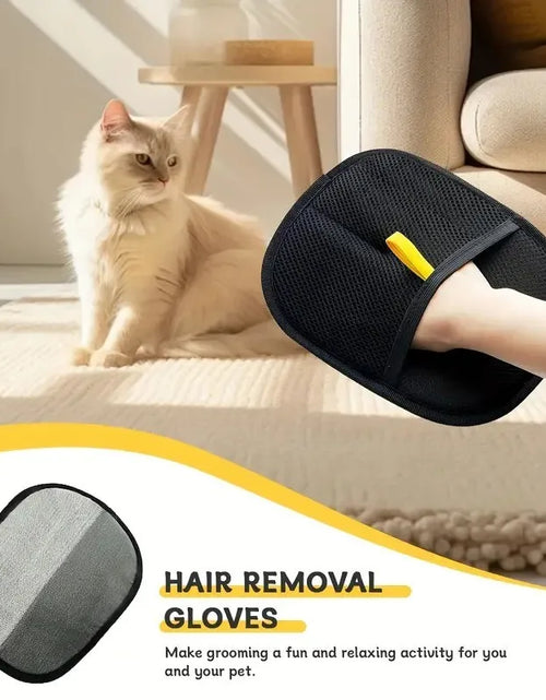 Load image into Gallery viewer, FurGone Duo Gloves – Double-Sided Electrostatic Pet Hair Removal & Grooming Gloves