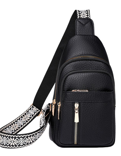 Load image into Gallery viewer, UrbanChic Crossbody – Waterproof PU Leather Chest & Shoulder Bag for Women on the Go