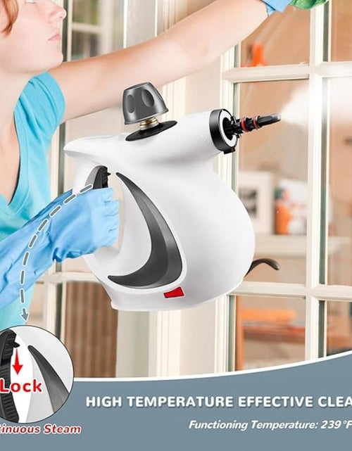 Load image into Gallery viewer, Pressurized Handheld Steam Cleaner & Rechargeable Spin Scrubber