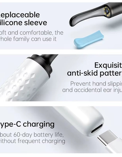 Load image into Gallery viewer, ClearView WiFi Ear Camera – HD Visual Ear Cleaner with LED Lights & Mini Earpick