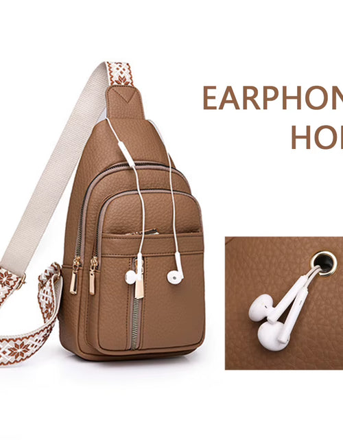 Load image into Gallery viewer, UrbanChic Crossbody – Waterproof PU Leather Chest & Shoulder Bag for Women on the Go