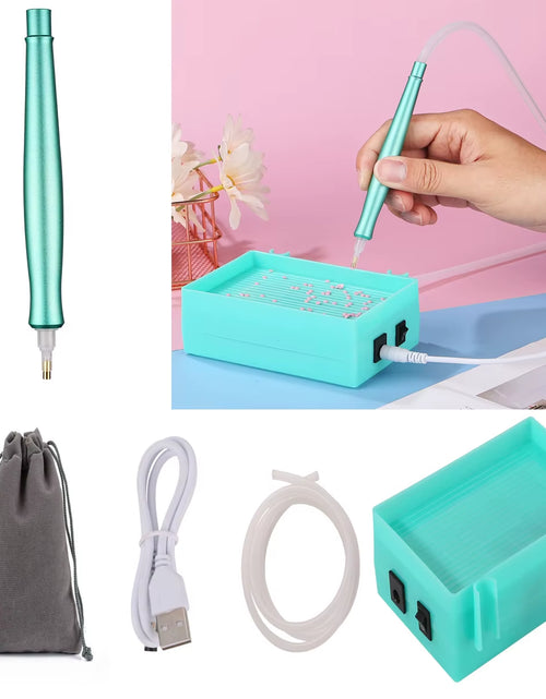 Load image into Gallery viewer, SparklePro Electric Diamond Painting Pen – Long-Lasting Vacuum Tool for Precision Crafting