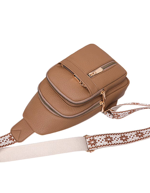 Load image into Gallery viewer, UrbanChic Crossbody – Waterproof PU Leather Chest & Shoulder Bag for Women on the Go