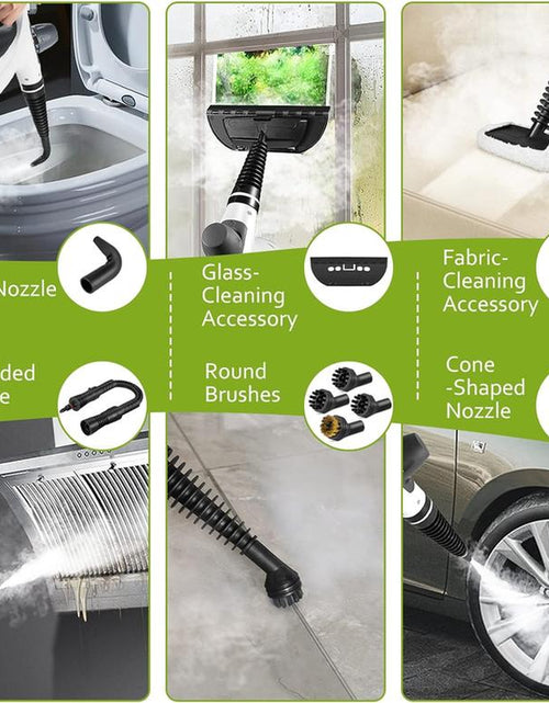 Load image into Gallery viewer, Pressurized Handheld Steam Cleaner & Rechargeable Spin Scrubber