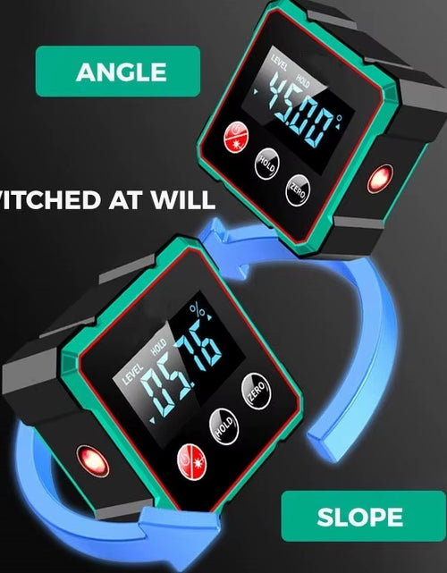 Load image into Gallery viewer, AngleMaster 360° Digital Protractor – Magnetic Laser Angle Finder with LCD Display & Inclinometer