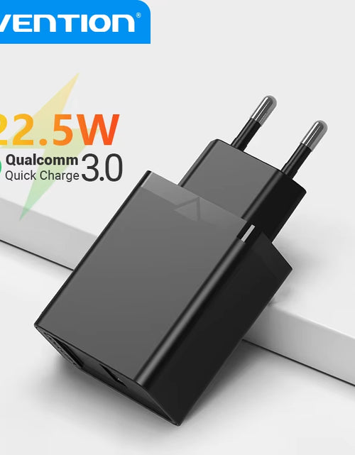 Load image into Gallery viewer, TurboCharge 22.5W USB Fast Charger – QC 3.0 Power for Huawei, Samsung, Xiaomi & More