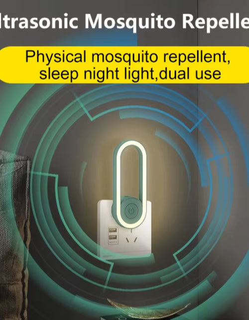 Load image into Gallery viewer, BuzzShield™ Ultrasonic Mosquito Repeller & LED Night Lamp – Sleep Tight, Bite-Free, Every Night