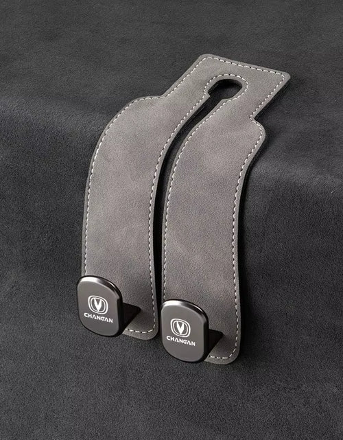 Load image into Gallery viewer, Luxury Suede Double Hook Organizer – Premium Rear Seat Backrest Hook for Changan CS Series & Eado
