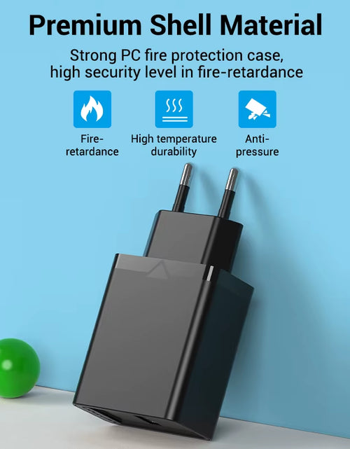 Load image into Gallery viewer, TurboCharge 22.5W USB Fast Charger – QC 3.0 Power for Huawei, Samsung, Xiaomi & More