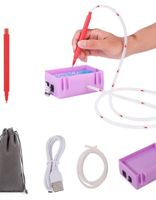 Load image into Gallery viewer, SparklePro Electric Diamond Painting Pen – Long-Lasting Vacuum Tool for Precision Crafting