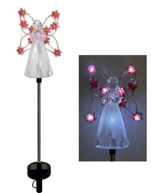 Load image into Gallery viewer, Celestial Garden Angel Lamp – Customizable Sunlight Outdoor Lighting for Your Garden
